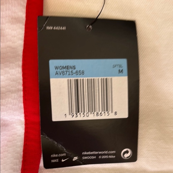 Nike Softball Women’s M Red and White Athletic Shirt New W w Tags (B1e) - Picture 2 of 6